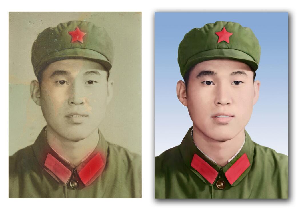 马湾镇破损照片修复-18